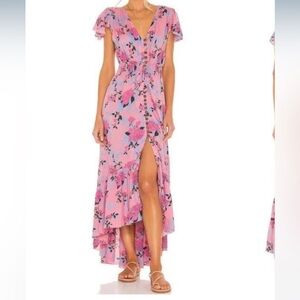 New Moon Maxi Dress in Secret Garden Pink